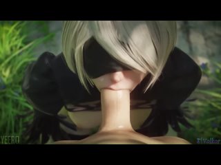 yorha 2b blowjob