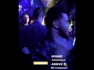 timmy with abel (the weeknd) in cannes
